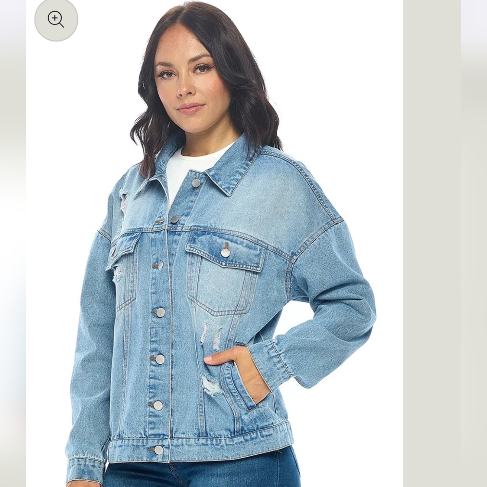 CiSono Distressed Denim‎ Jacket